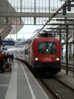 ÖBB InterCity 860 bei Einfahrt in Salzburg Hbf (10.10.2013)