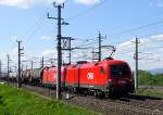 1116 134 - Doppeltraktion auf der Westbahnstrecke am 7.5.2015 bei Asten