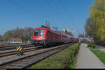 ÖBB 1116 173 erreicht am 4. April 2016 um kurz nach 14:00 Uhr den Seedamm und kurz darauf den Bahnhof Lindau.