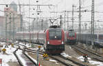 ÖBB 1116 213  Spirit of Italy  // München, unweit des Hbf (öffentlich zugängliche Fotostelle // 14. März 2010