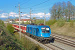 1116 080 mit einem REX am 20.04.2008 bei Marchtrenk.