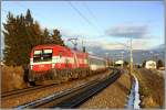 EM-Taurus 1116 005  sterreich  fhrt mit EC 33  Allegro Stradivari  von Wien Sd nach Villach.