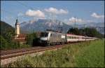 1116 038 „SIEMENS“ ist mit dem OEC 663 „Erlebnis Demokratie“ auf dem Rckweg nach Wien.