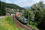 Am 02.07.2008 war 1116 141 abseits von ihrem angestammten Einsatzgebiet unterwegs.