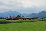 1116 250 mit dem RJ 564 auf dem Weg nach Bregenz, aufgenommen am 3. Juli 2013 bei Weisham.