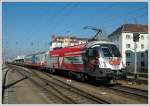 Die RoLa 41401 von Wels nach Spielfeld-Stra wurde heute am 21.2.2007 vom Bundesheertaurus 1116 246 bespannt.