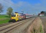 1116 153 mit EC 85 am 17.04.2014 bei Hilperting. 