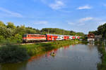 1142 596 mit einem REX am 29.08.2018 bei Kritzendorf. 