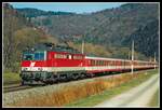 1142 651 mit R4019 zwischen Bruck/Mur und Pernegg am 19.11.1998.