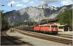 1142 682 & 1144 040 bei der Einfahrt in Eisenerz, mit dem Erzleerzug 58667 (Selzthal - Eisenerz)
10.5.2012