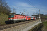 Die 1144 013 war am 30.03.2017 für den Regionalzugverkehr zwischen St.Valtentin und Amstetten eingeteilt.