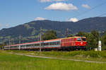 1144 040-3 am IC 119 am 25.7.20 kurz hinter Dornbirn nach Feldkirch.