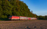 1144 280 mit dem IC 600 (Graz Hbf – Linz Hbf) bei Halbarting 27.4.24