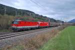 1144 204 und 1116 240 waren am 22.10.2009 mit dem
Papierzug 48930 bei Trieben unterwegs.