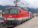 1144 203 whrend 150 Jahre Eisenbahnen in Tirol/Wrgl auf Wrgl Hbf am 23-8-2008.