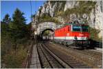 Durch den Krausel Tunnel nahe Breitenstein fhrt 1144 207 mit IC 534  sterreichischer Stdtebund  von Lienz nach Wien Meidling.