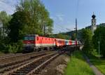 1144 028 mit einem REX am 09.05.2013 bei Wernstein am Inn.