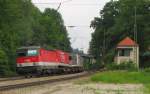 BB 1144 278 mit einem KLV Richtung Rosenheim, am 25.05.2011 in Aling (Oberbay).