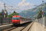 80-73 216-8 und 1144 090 mit S 1509 Wrgl Hauptbahnhof-Salzburg Hauptbahnhof auf Bahnhof Brixen im Thale am 21-7-2013.