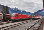 Seit der Einstellung der Korridorzüge Lienz - Innsbruck sind 1216er eher eine Seltenheit in Lienz. Durch eine Güterzugleistung gelang am 25.11.2016, nach langer Zeit doch wieder einmal die 1216 020-8 nach Lienz.