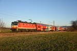 Am 30.12.2016 ist die 1144 092 mit dem REX 2828 von Wien Franz-Josefs-Bahnhof nach Krems/Donau unterwegs, und konnte kurz vor Muckendorf-Wipfing fotografiert werden