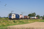 1216 951 von WLB mit einem Zug des kombinierten Ladungsverkehrs am 20.07.2016 bei Postbauer-Heng.