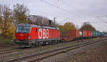 ÖBB Vectron 1293 178 am 14.11.2020 in Duisburg-Hochfeld.