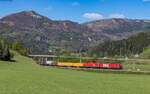 1293 178 und 1016 008 mit dem 54593 (Linz Vbf-Ost - Villach Süd Gvbf) bei Edlbach 27.4.24