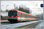 Kurz waren die Triebwagen der Reihe 4010 auf der Franz-Josefs Bahn eingesetzt. Am 15.1.2006 mit Steuerwagen 6010 009 voraus bei der Durchfahrt in Kritzendorf.