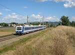 Alltagsverkehr auf der Franz-Josefs-Bahn: 4020 305-1 am 07.09.2024 auf dem Weg nach Tulln als S40 (Fotografiert nahe Langenlebarn)