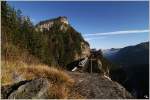 Zauberberg Semmering - ber das Krausel Klause Viadukt, fhrt Triebwagen 4020 201 als R 2962 von Mrzzuschlag nach Payerbach Reichenau.