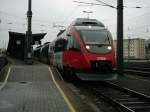 Talent 4023 005 als S3 nach Freilassing, bei der Abfahrt aus dem Hbf Salzburg.