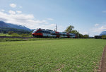 4023 006-2 als S2 4971 (Villach Hbf - Rosenbach), am 5.5.2016 kurz vor dem Bahnhof Faak am See.