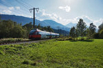 Nachschuss von 4023 006-2 nahe des Bahnhofs Greifenburg-Weißensee.