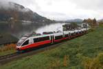 4024 117-5 am 25.Oktober 2020 als S2-Zug 4307 (St. Veit an der Glan - Villach Hbf.) auf der Rudolfsbahn beim Strecken-Km 370,0.
