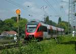 4024 027-7 als R 5630 von Bludenz auf dem Damm zum Inselbahnhof Lindau am 28. Juli 2008