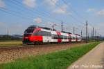 4024 108-5 als R 3064 Linz Hbf. - Salzburg Hbf. in schnster Umgebung,bei Pasching (sterreichurlaub 18.08.09)