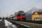 4024 088 am 05.12.2009 bei Niederaudorf. Auch die 4024 werden hier in wenigen Tagen wahrscheinlich nicht mehr oft anzutreffen sein.