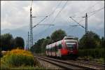 4024 074 ist bei Rosenheim als Regionalbahn nach Innsbruck unterwegs. (09.08.2009)

