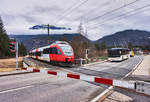 4024 116-8 begegnet als S1 4223 auf der Fahrt von Friesach nach Lienz, einem Bus der Kfl.