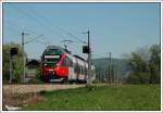 4024 008 von Wien nach Tulln am 16.4.2007 kurz vor der Ankunft in Muckendorf.