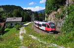 Der Talent Triebzug 4024 067-3 der ÖBB bei Gries am Brenner am 17.06.17