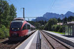 Unser Zug nach Garmisch kommt.