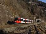 Der 4024 045 als S Bahn nach Unzmarkt am 17.12.2016 unterwegs bei St.