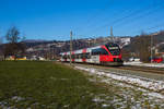 4024 128-3 als S-Bahn Richtung Dornbirn bei Schwarzach.