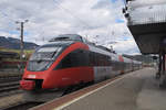 ÖBB 4024 032-7 beschriftet mit  SBAHN VORARLBERG , aber unterwegs als S-Bahn Tirol am Bahnhof Kundl.