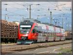 E-Triebwagen 4024 002 Talent fhrt in den Bahnhof Zeltweg ein.