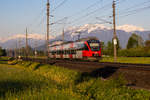 4024 129-7 auf der Vorarlbergbahn gen Dornbirn geschoben.