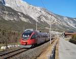 4024 066 als REX 5386 (Innsbruck Hbf - Landeck-Zams) bei Roppen, 02.01.2020.