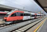 ÖBB 4024 119-2 als REX 1525 nach Schwarzach-St.Veit, am 28.07.2021 in Innsbruck Hbf.